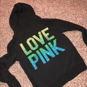 BLING Victoria Secret zip up small